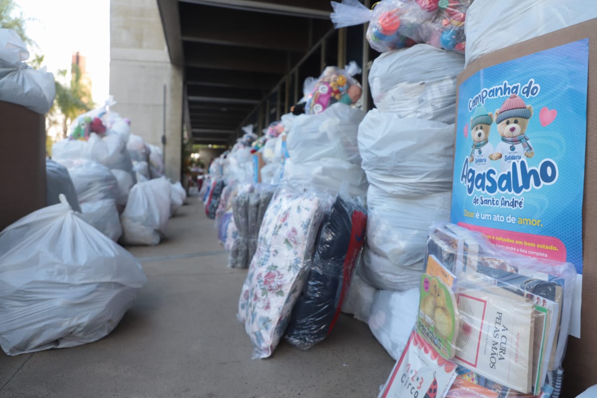 Campanha do Agasalho em Santo André termina novo recorde 247 mil